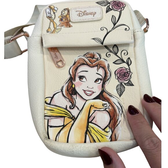 Disney PrincessBelle Buckle Down Handbag Used But Very Good Condition Read Cute - Picture 2 of 8